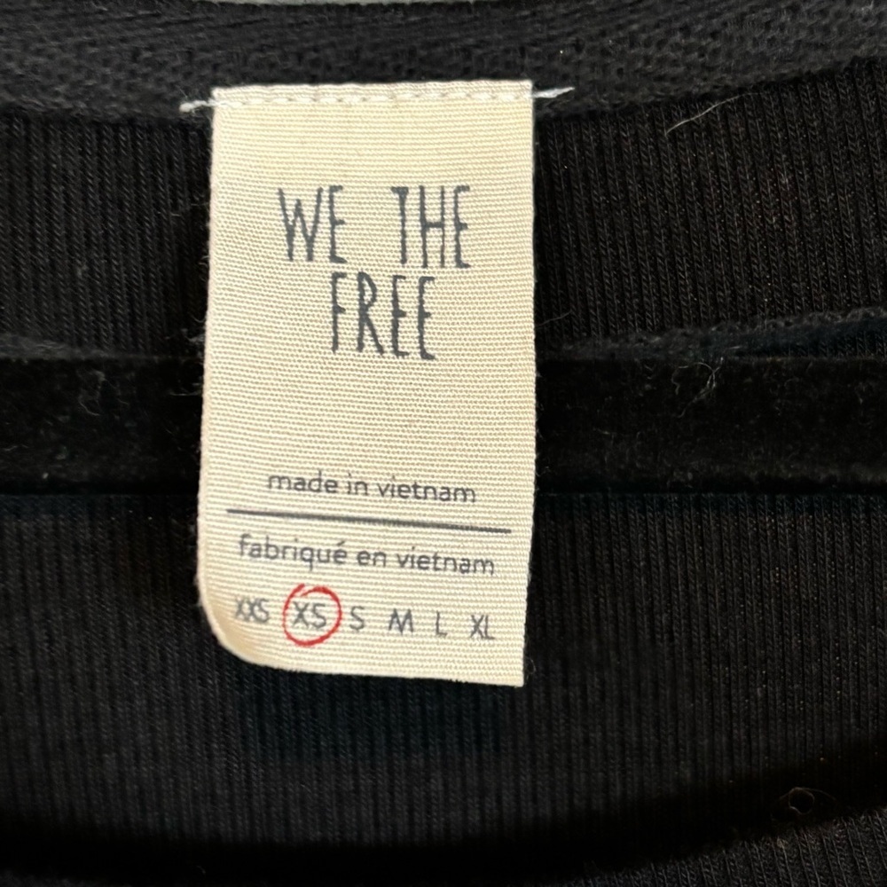 We the Free - Free People Black Cotton Swing Shirt - size XS - Picture 3 of 8